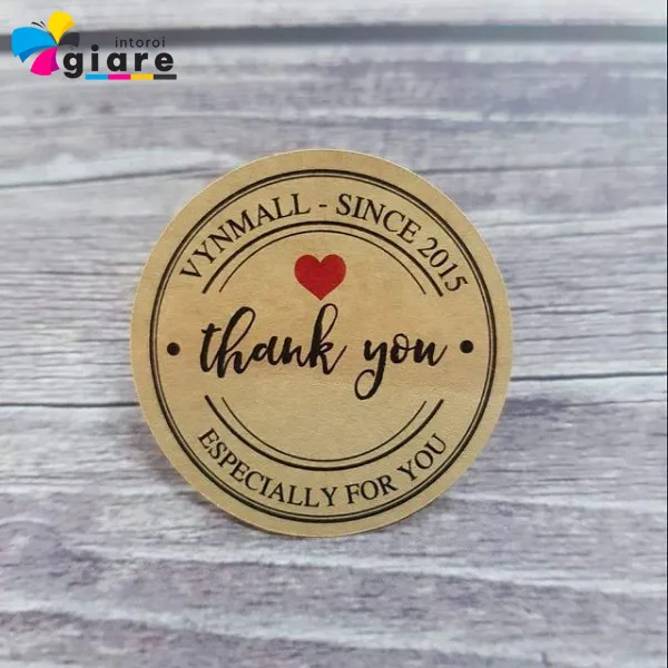 Thank You Stickers thường dán ở đâu