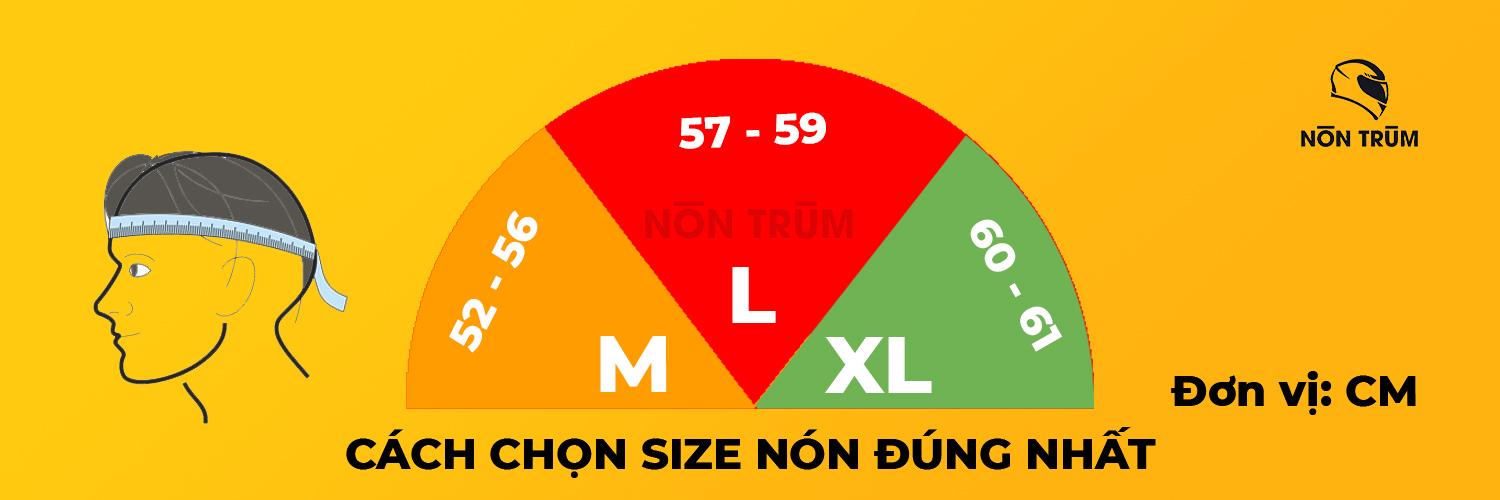 cách đo size nón 3/4